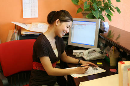 Picture of receptionist